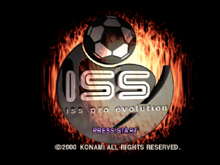 ISS Pro Evolution title screen for Playstation